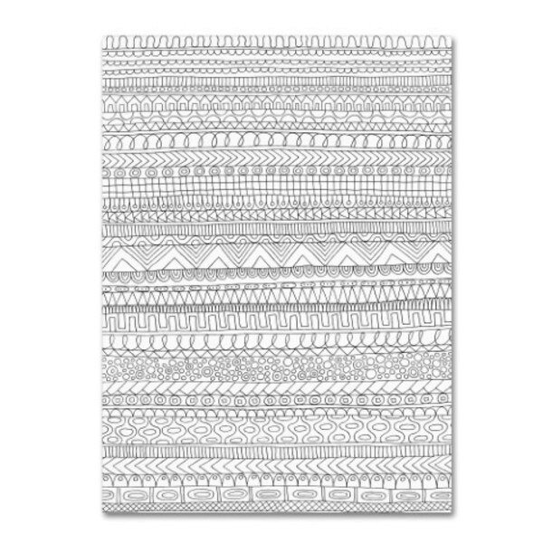 Hello Angel 'Lines Two' Canvas Art, 18x24, Trademark Fine Art, Mfr#: ALI2882-C1824GG